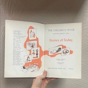 1953 The Children's Hour: Stories of Today Vintage Hardcover Book